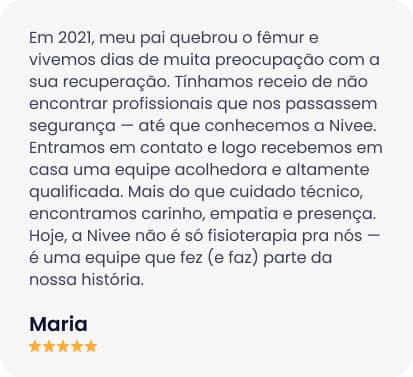 Depoimento de paciente